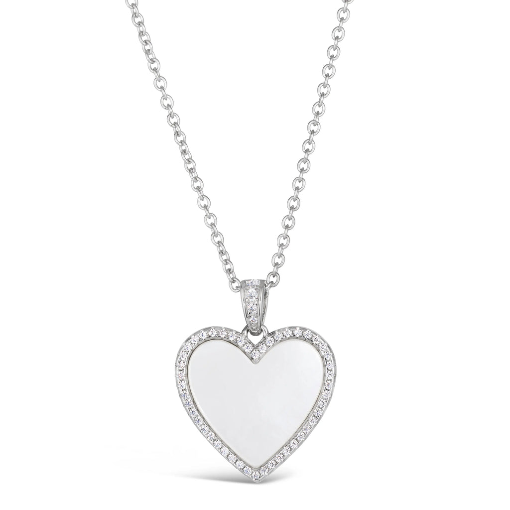 Mother of Pearl Heart Necklace