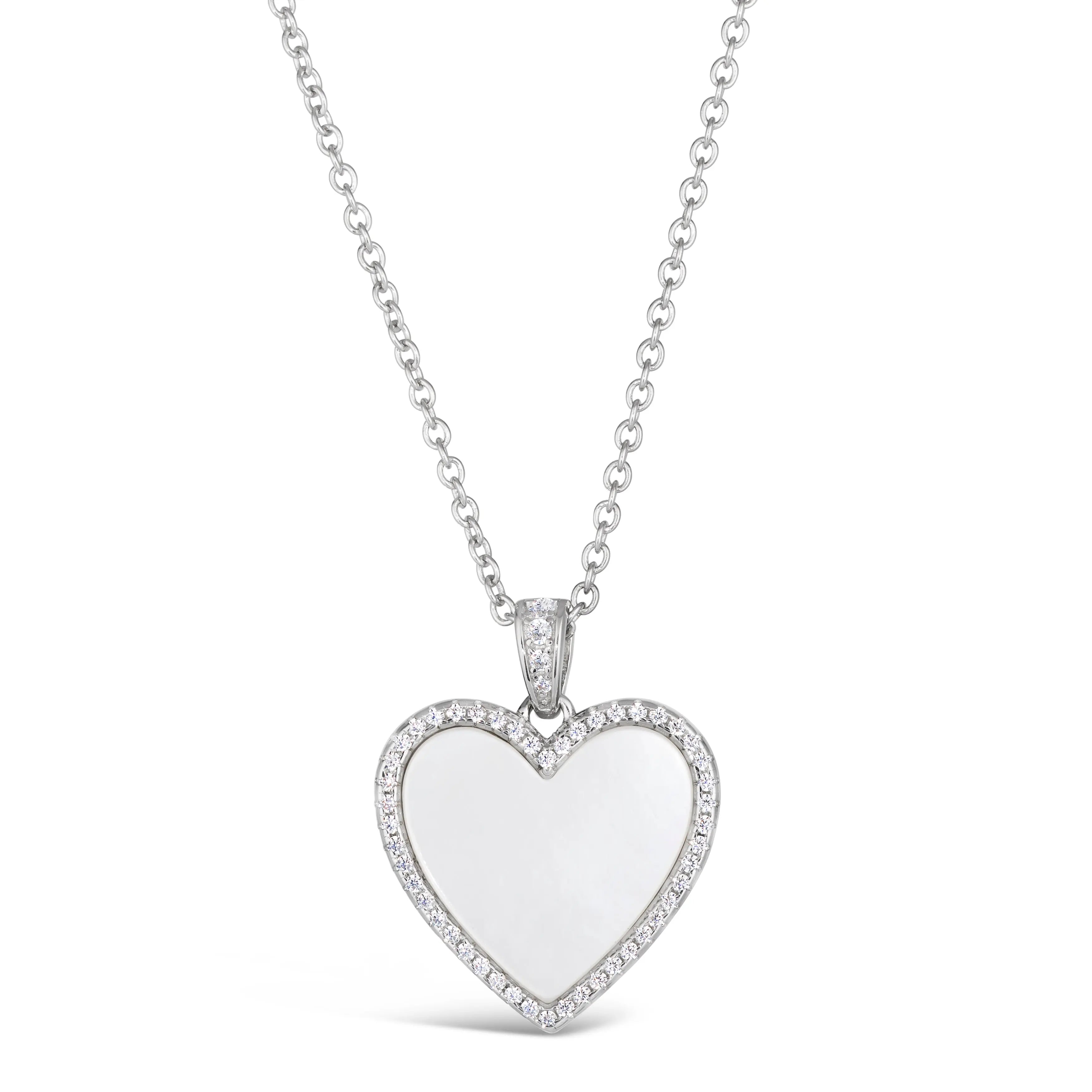 Mother of Pearl Heart Necklace