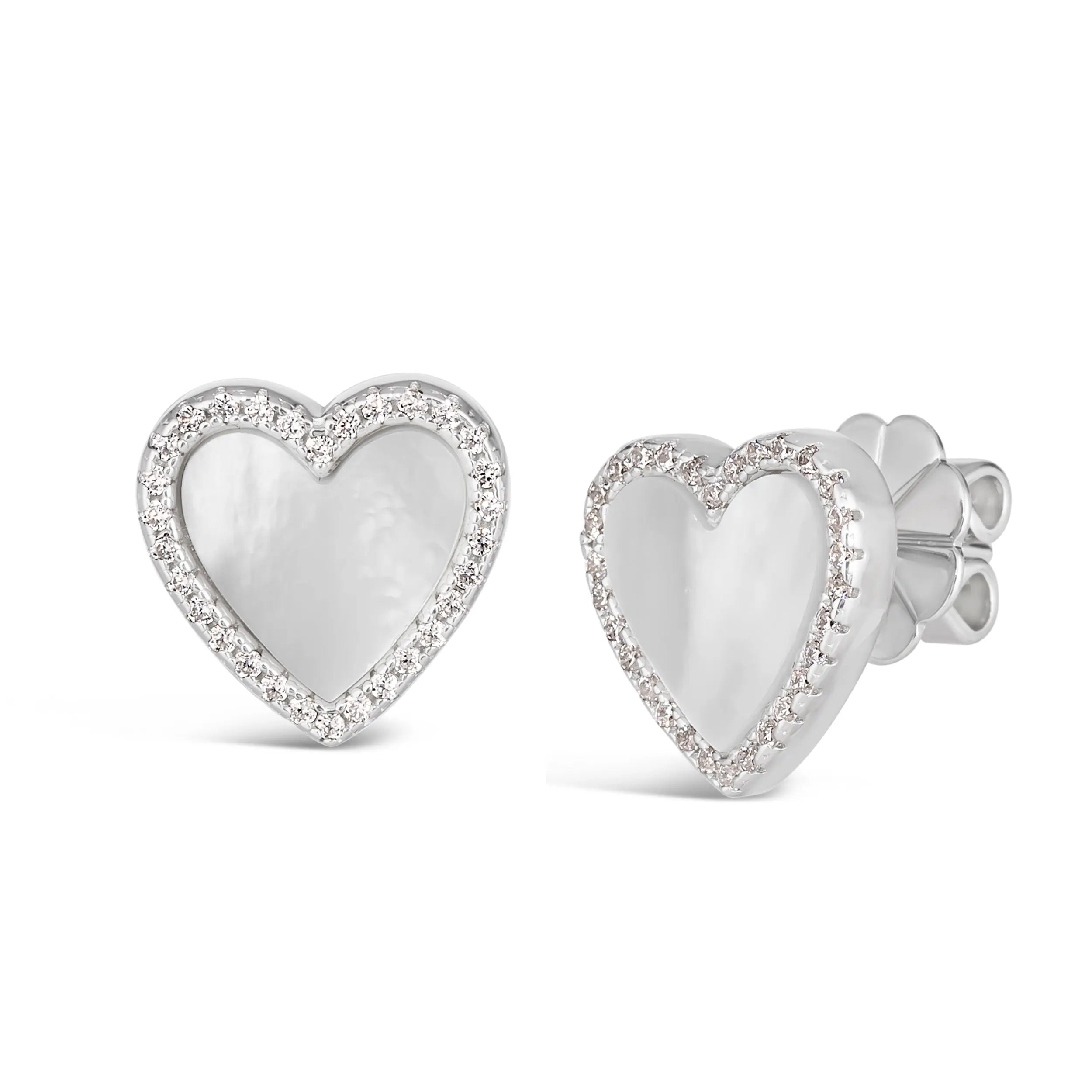 Mother of Pearl Studs by Kathy Hilton