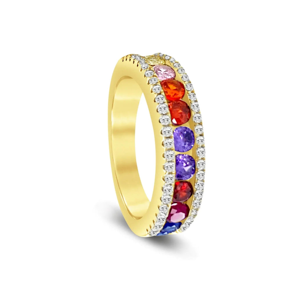 Multi Sapphire Ring by Kathy Hilton