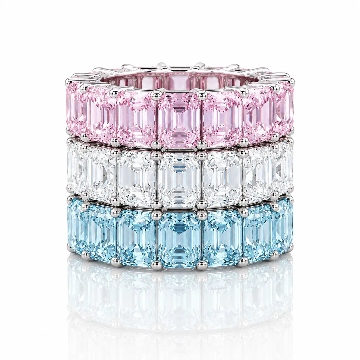 Multicolor 5 Carat Eternity Ring by Thalia