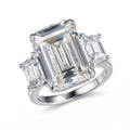 Natalie 3 Stone Ring in Diamond Crystalline
