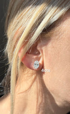 Lab Grown Oval Diamond Studs
