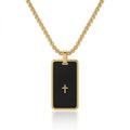 Noir Faith Tag Necklace