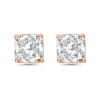 Lab Grown Square Cushion Studs