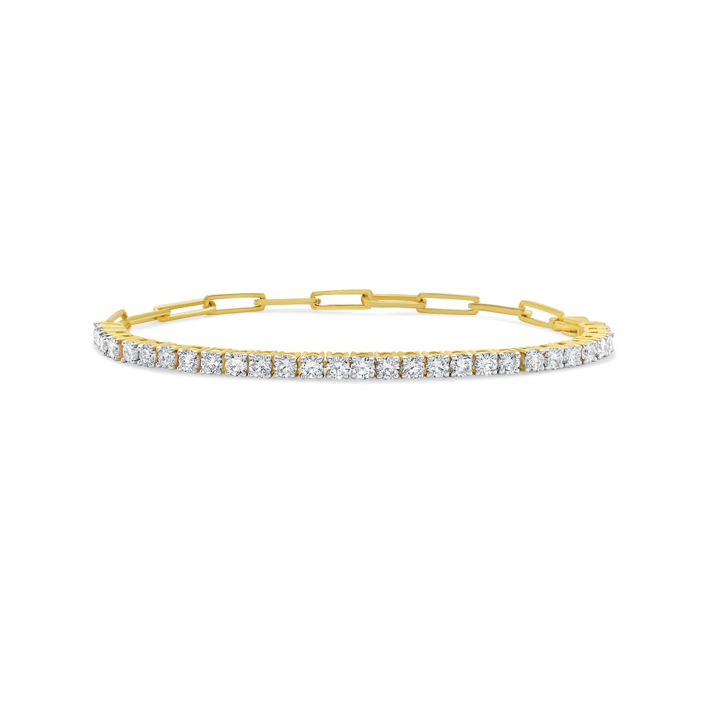 Lab Grown Diamond Link Tennis Bracelet