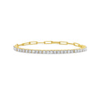 Lab Grown Diamond Link Tennis Bracelet