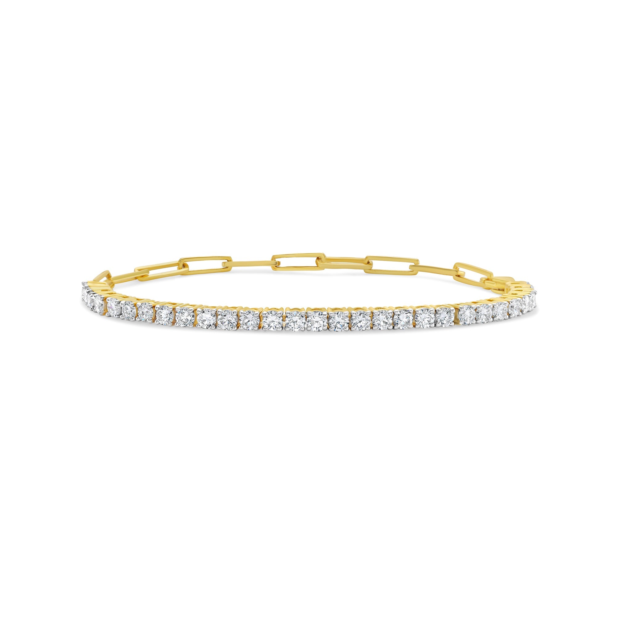 Lab Grown Diamond Link Tennis Bracelet