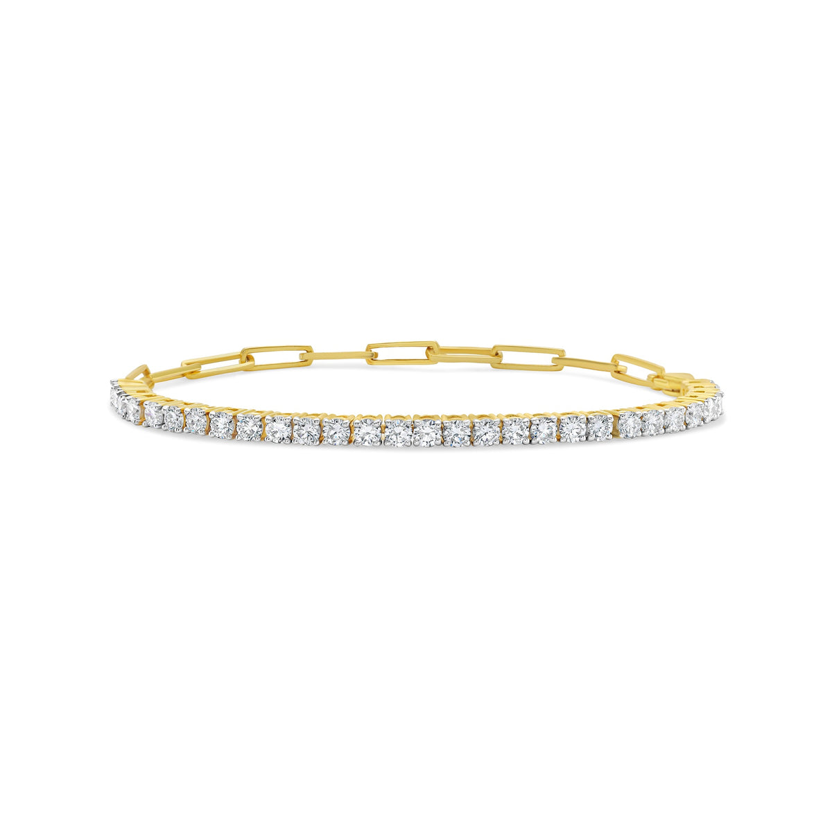 Lab Grown Diamond Link Tennis Bracelet