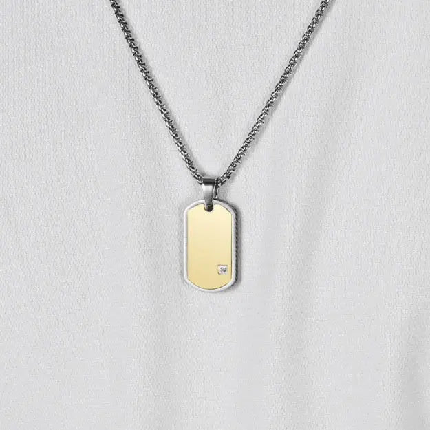 Obelis Disc Tag Necklace