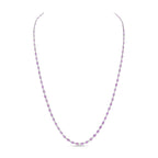 Oval Pink Sapphire Necklace