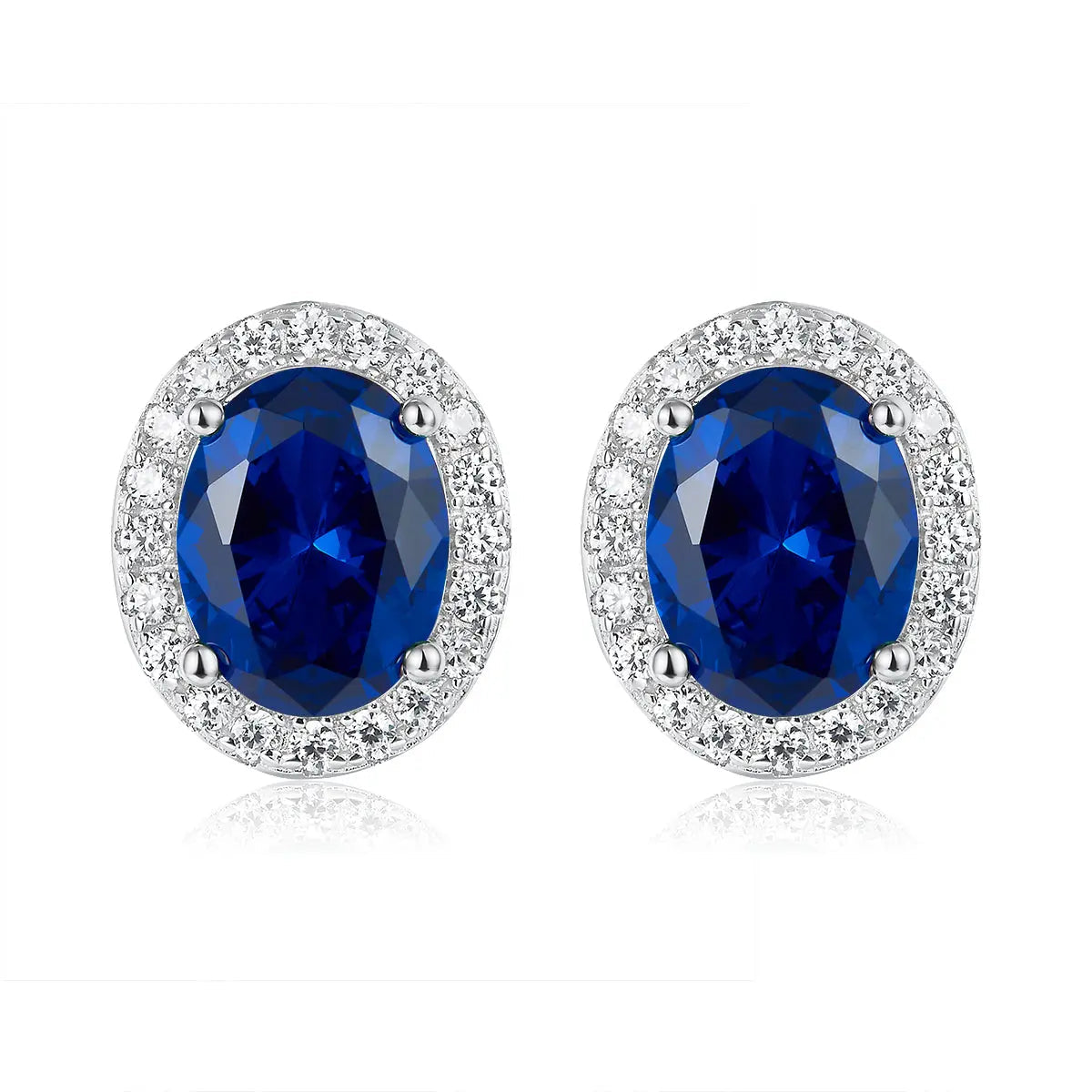 Oleander Earrings in Blue Sapphire