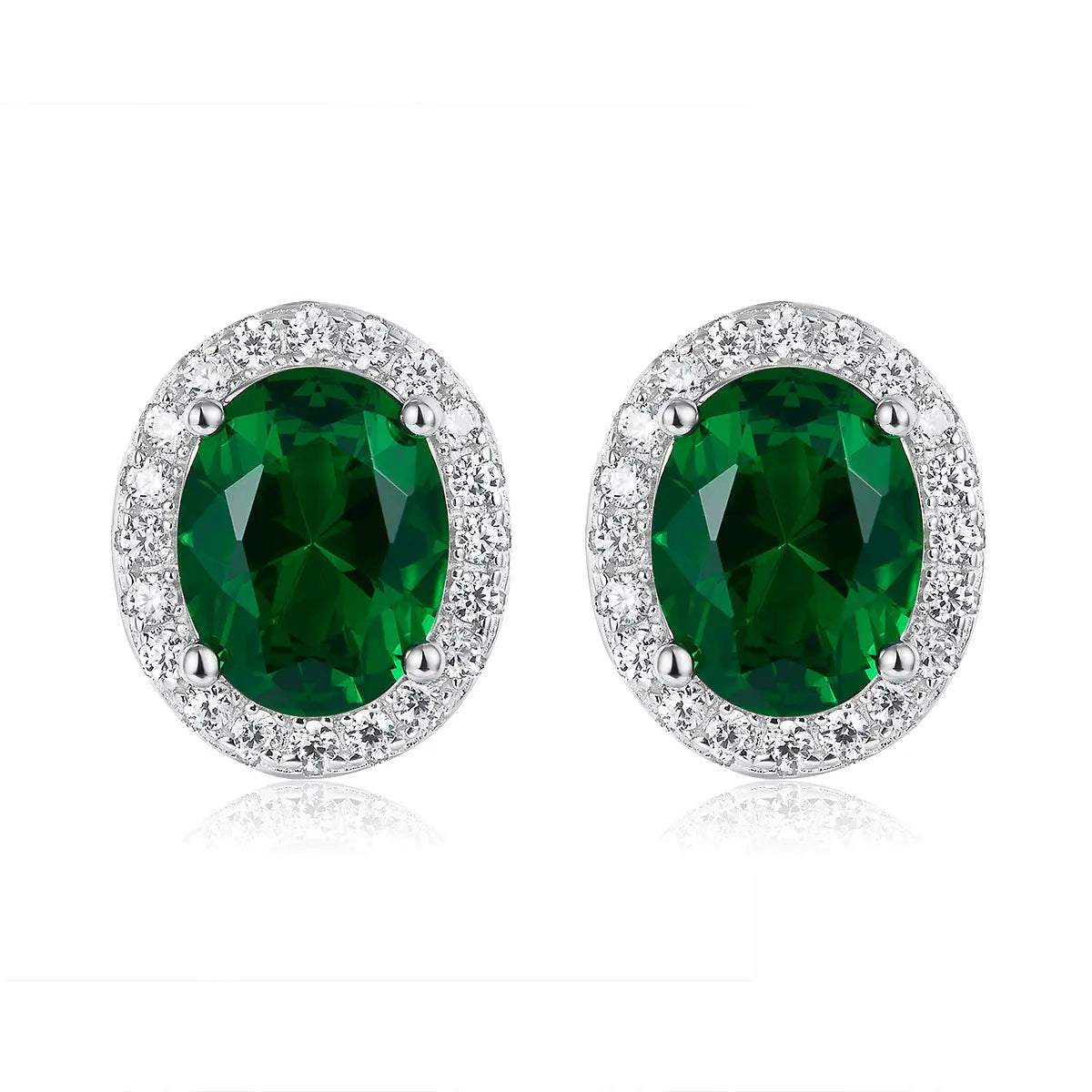Oleander Earrings in Emerald