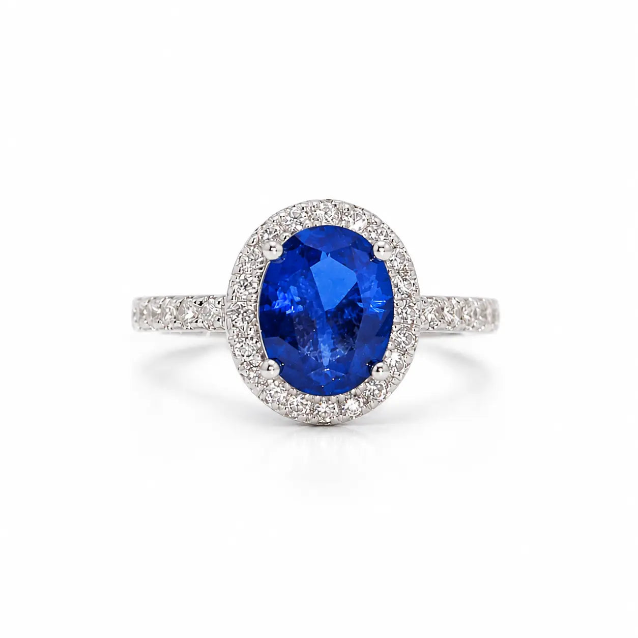 Oleander Ring in Blue Sapphire