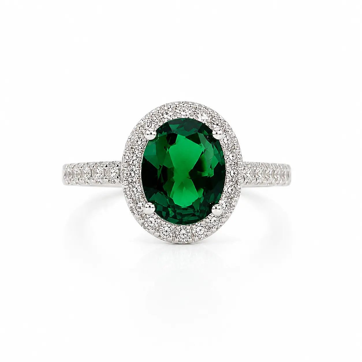 Oleander Ring in Emerald