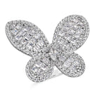 Olivia Butterfly Ring in Platinum