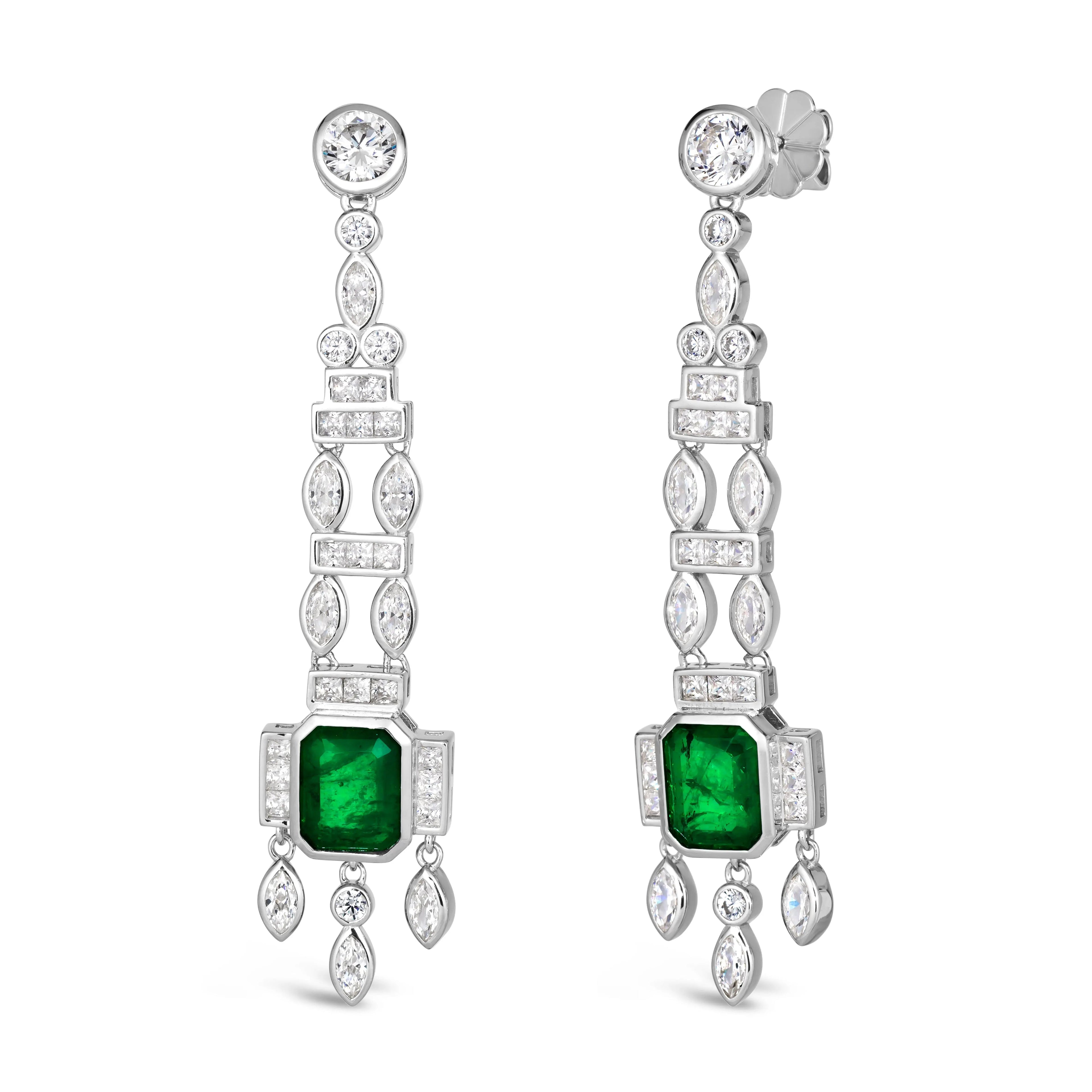 Onassis 6 Carat Emerald Drops