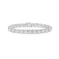 Lab-Grown Round Diamond Tennis Bracelet, 4-Prong, 14K Gold