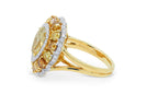 Fancy Brown Pear Diamond Ring