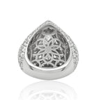 Dome-Style Pear Shaped Diamond Ring