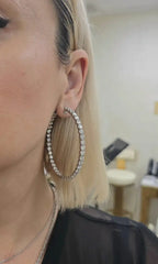19cts Inside-Out Diamond Hoops
