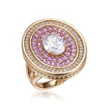Palazzo Double Halo Cocktail Ring