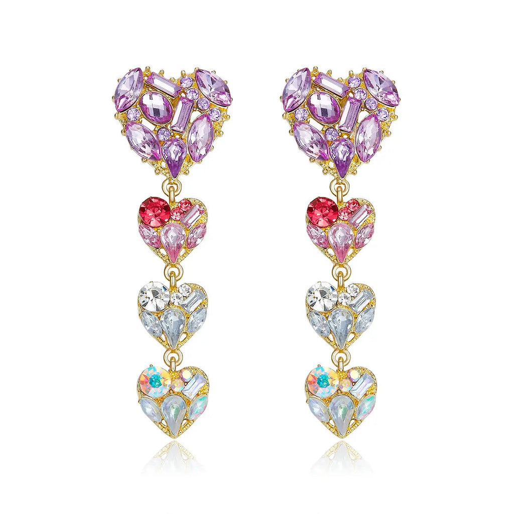 Palermo Hearts Drop Earrings