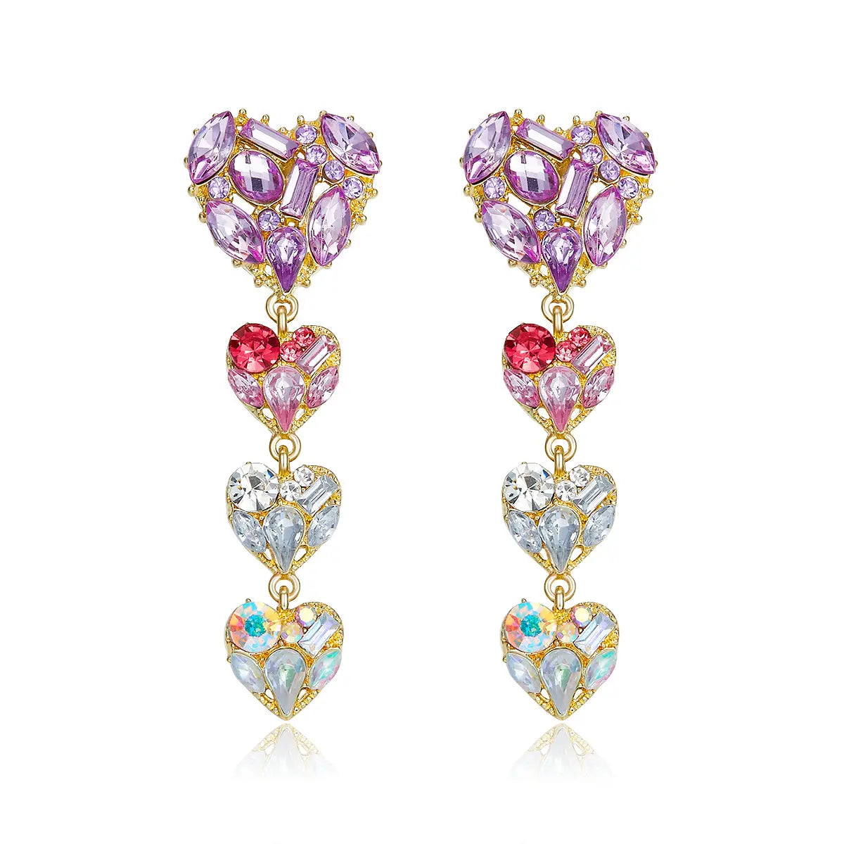 Palermo Hearts Drop Earrings