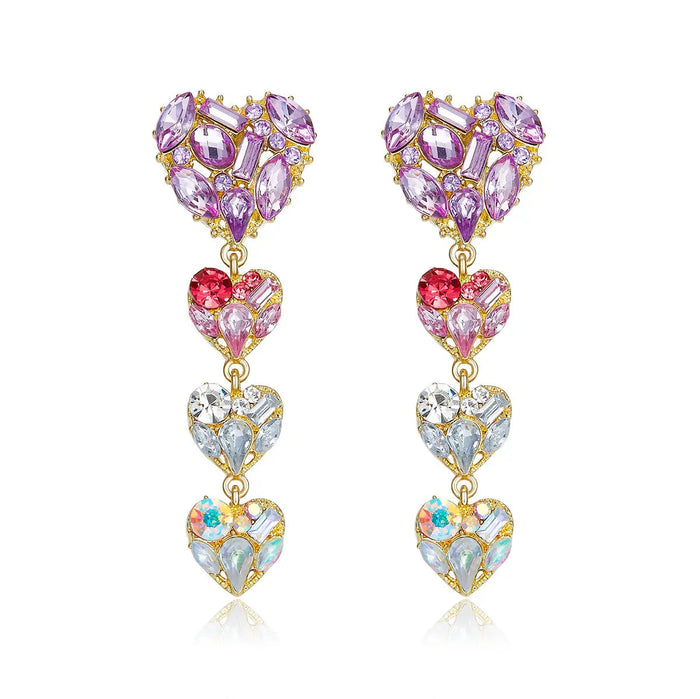 Palermo Hearts Drop Earrings