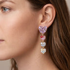 Palermo Hearts Drop Earrings