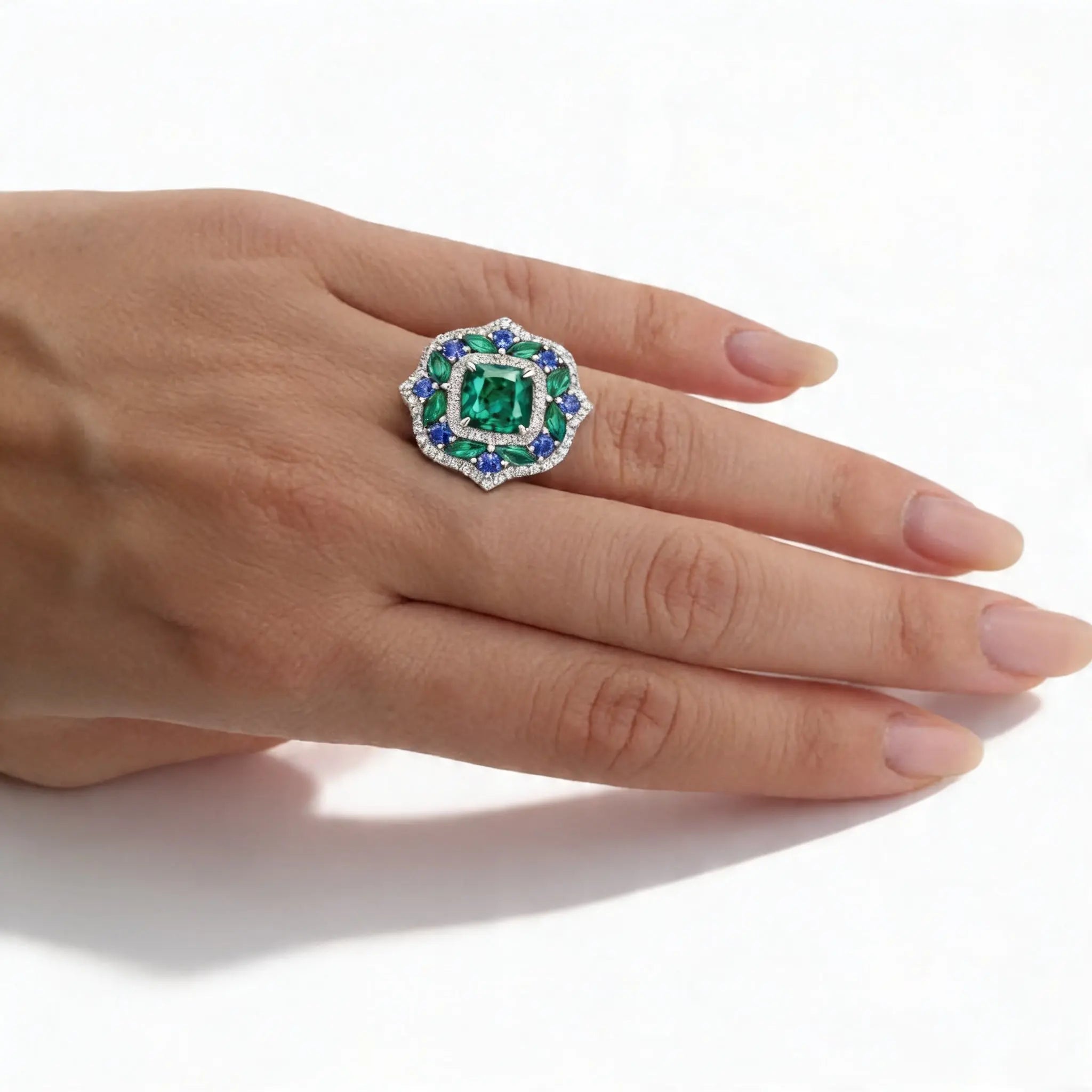 Palmiera Blu Cocktail Ring