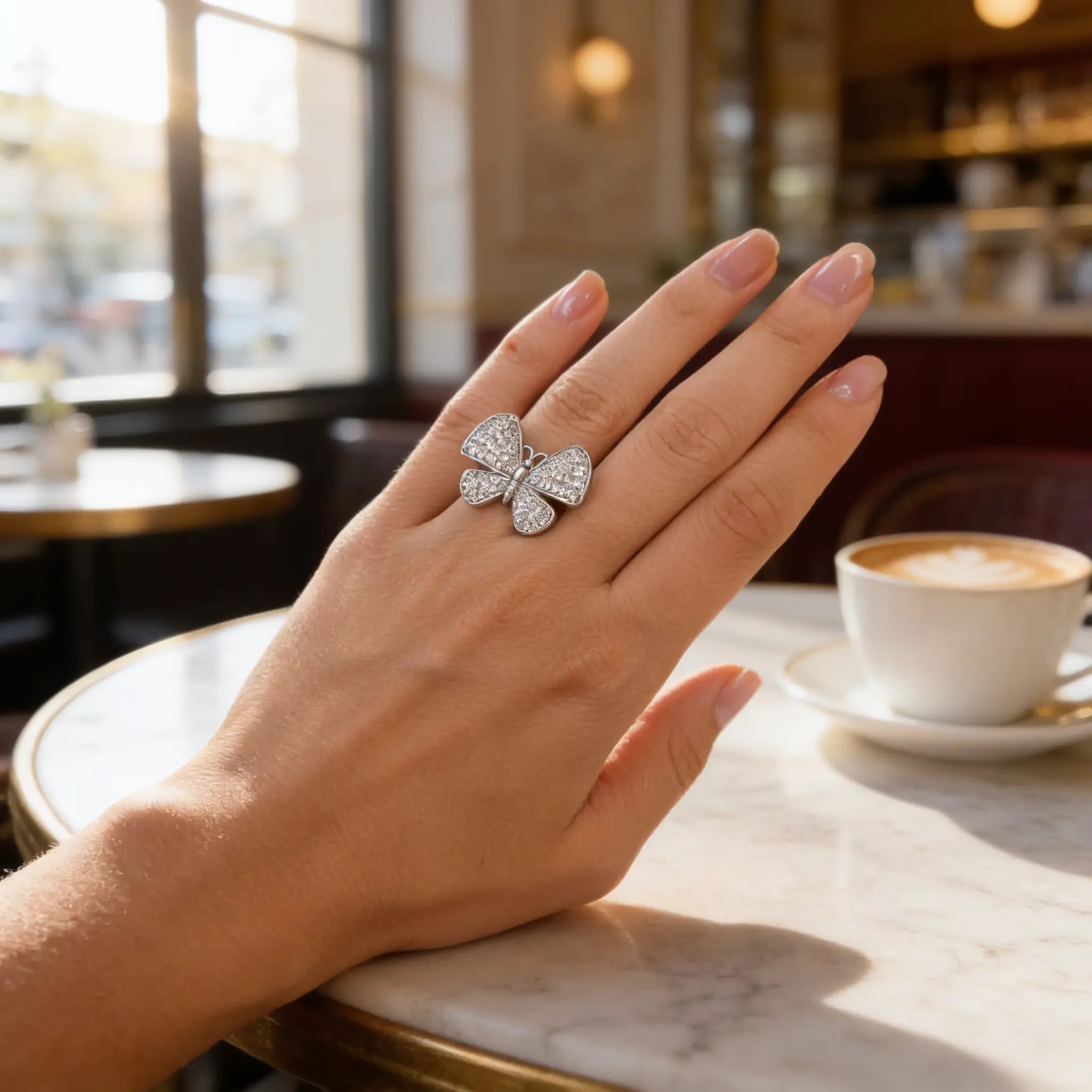 Papillon Pavé Ring