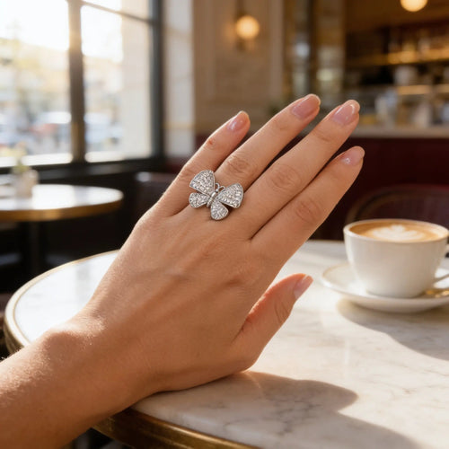 Papillon Pavé Ring