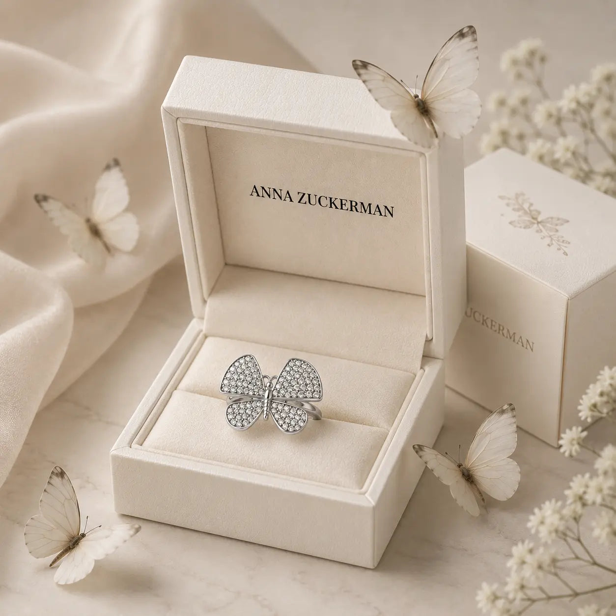 Papillon Pavé Ring