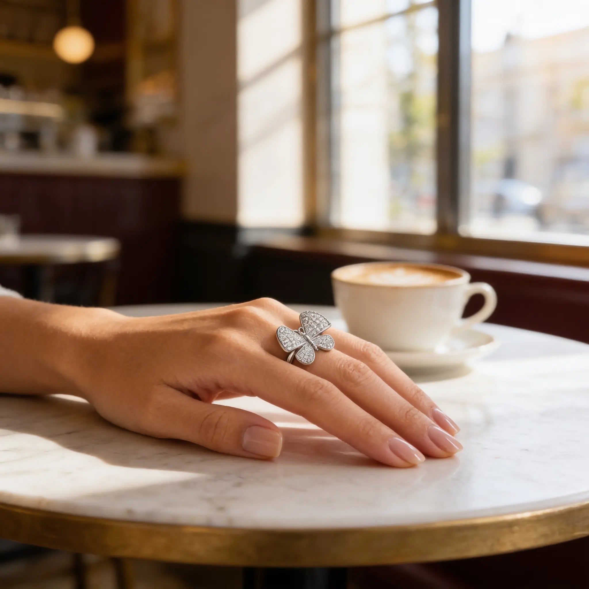 Papillon Pavé Ring
