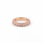 Pave Eternity Ring in Pink