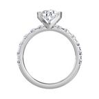 Lab Grown Pear Shaped Diamond Engagement Ring