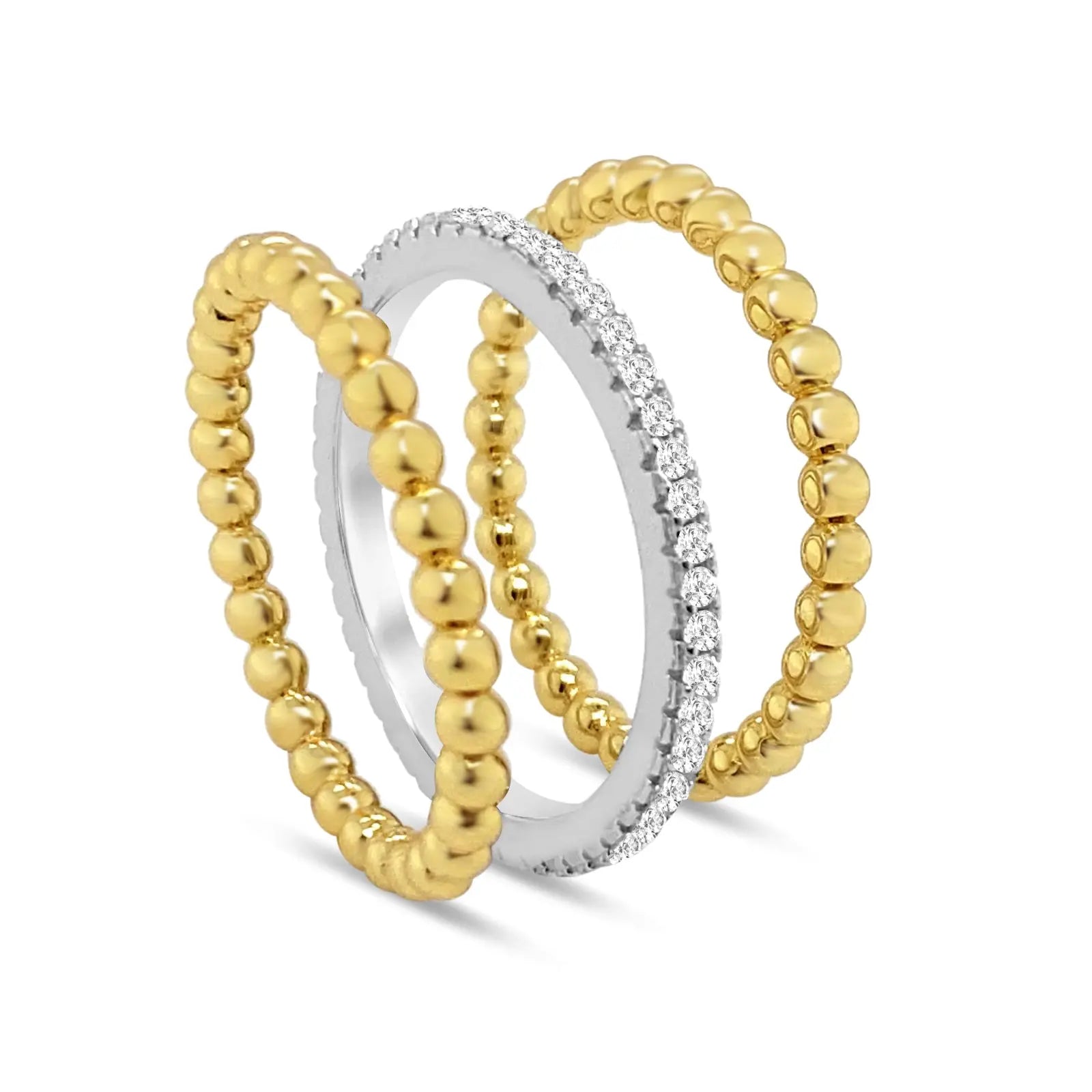 Pebble Beach Stack in Gold