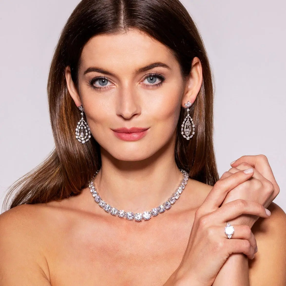 Perfect Riviera Diamond Crystalline Necklace