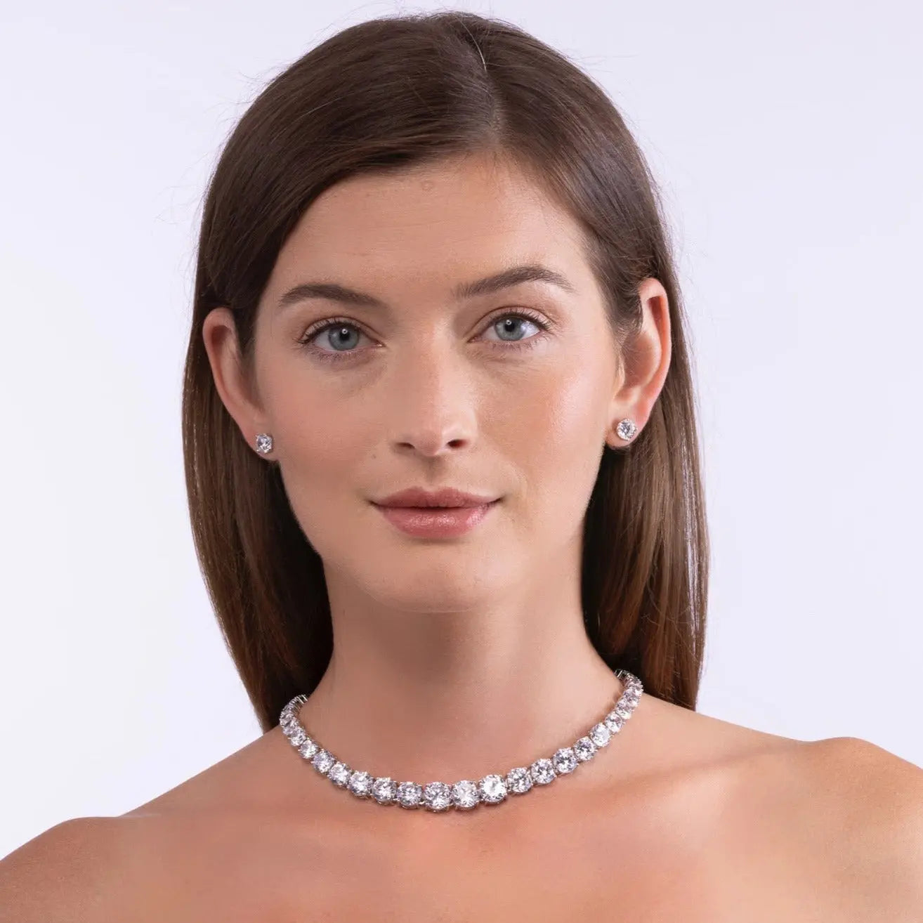 Perfect Riviera Diamond Crystalline Necklace