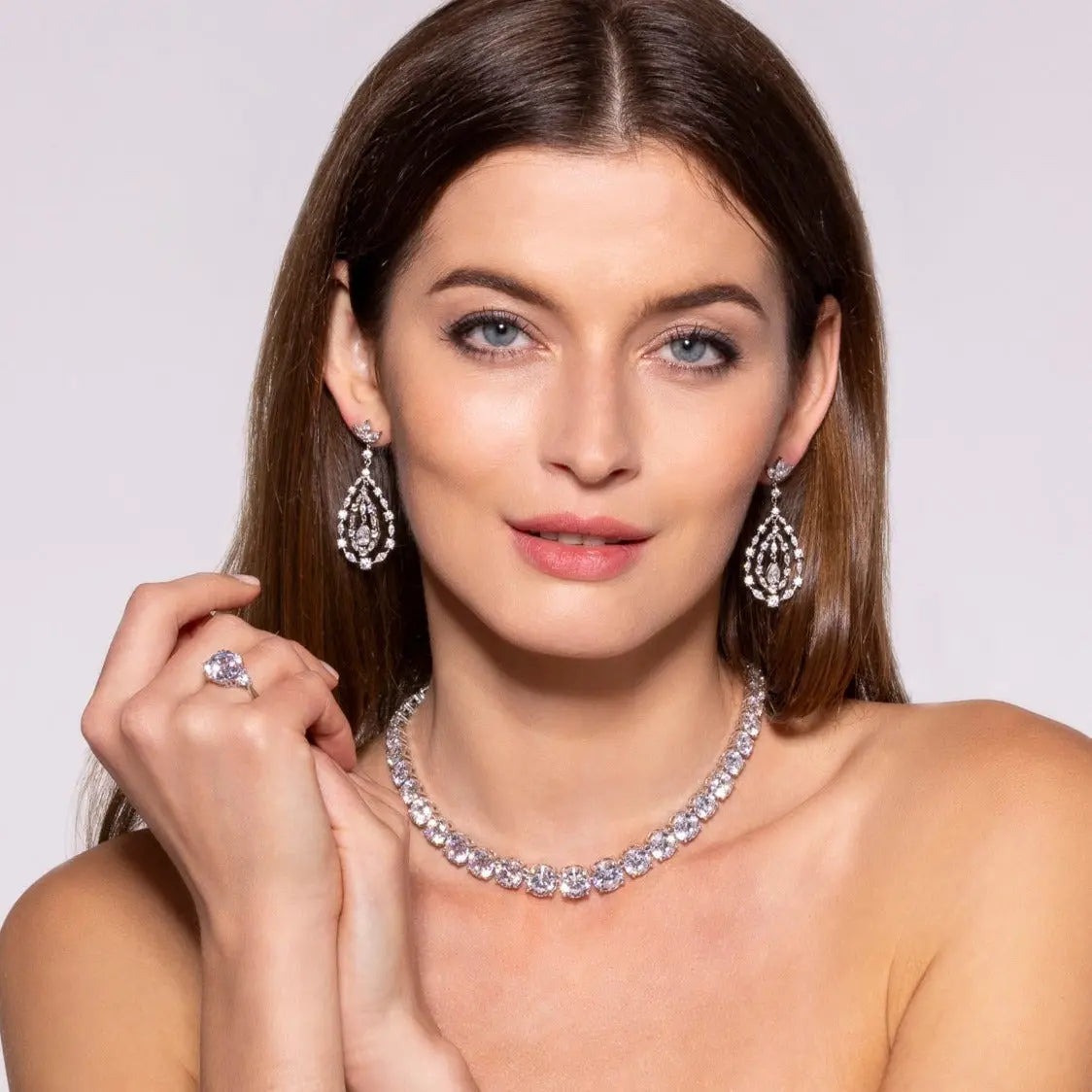 Perfect Riviera Diamond Crystalline Necklace