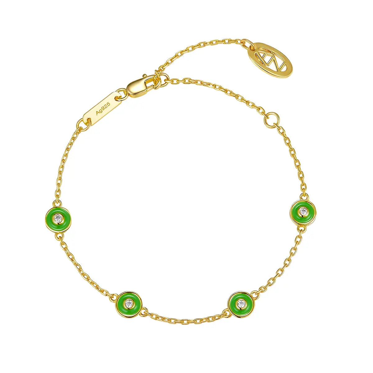 Petit Bubble Bracelet in Green