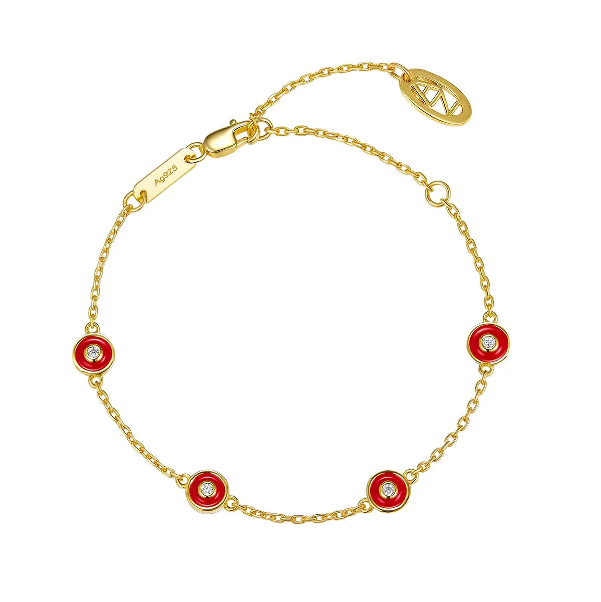 Petit Bubble Bracelet in Red
