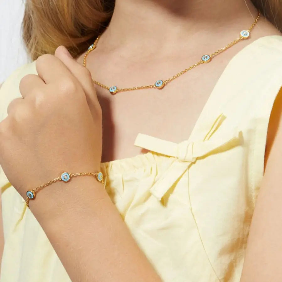 Petit Bubble Bracelet in Sky Blue
