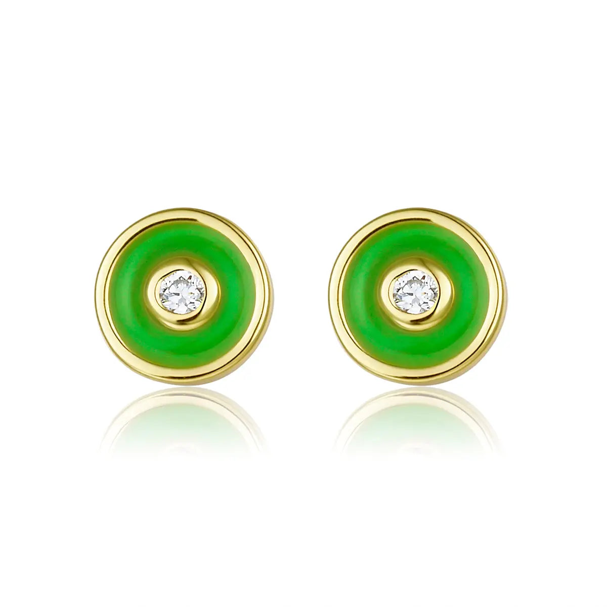 Petit Bubble Earrings in Green