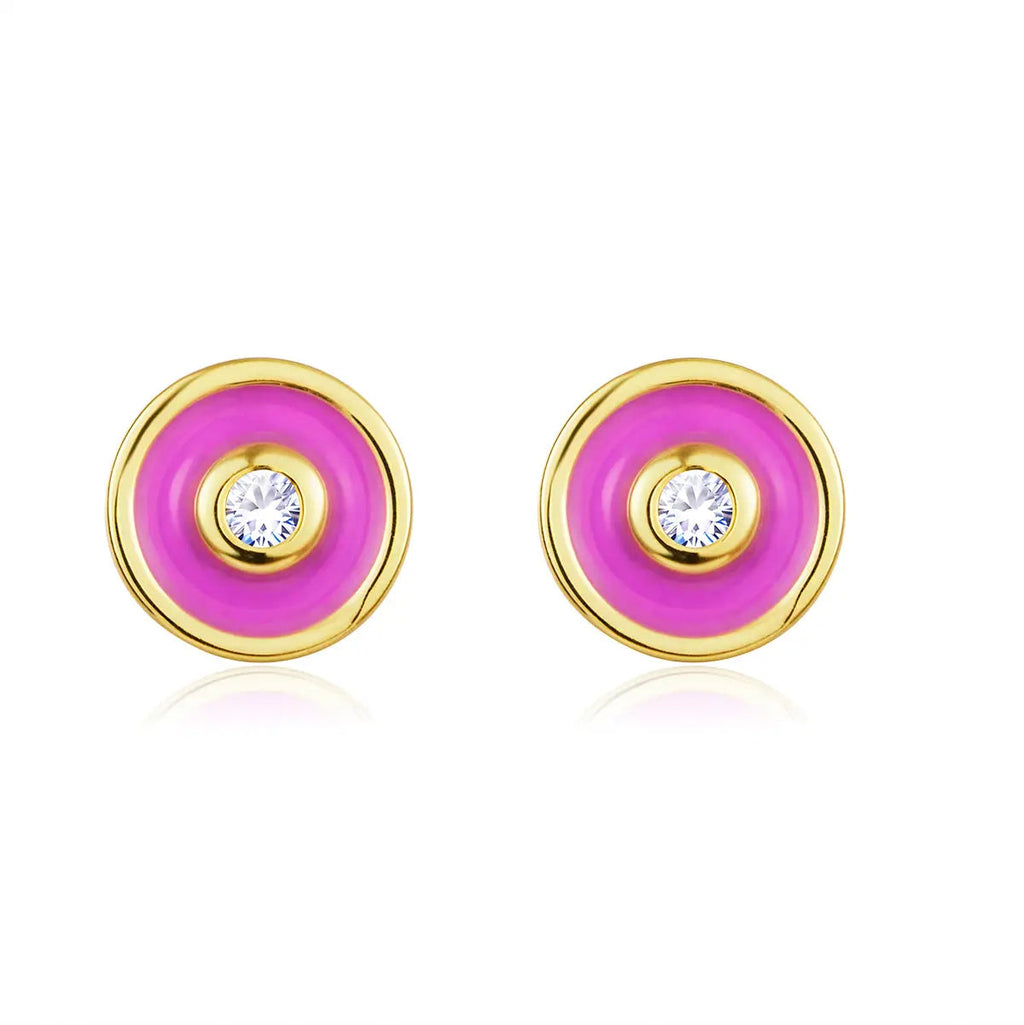 Petit Bubble Earrings in Rose