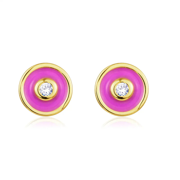 Petit Bubble Earrings in Rose
