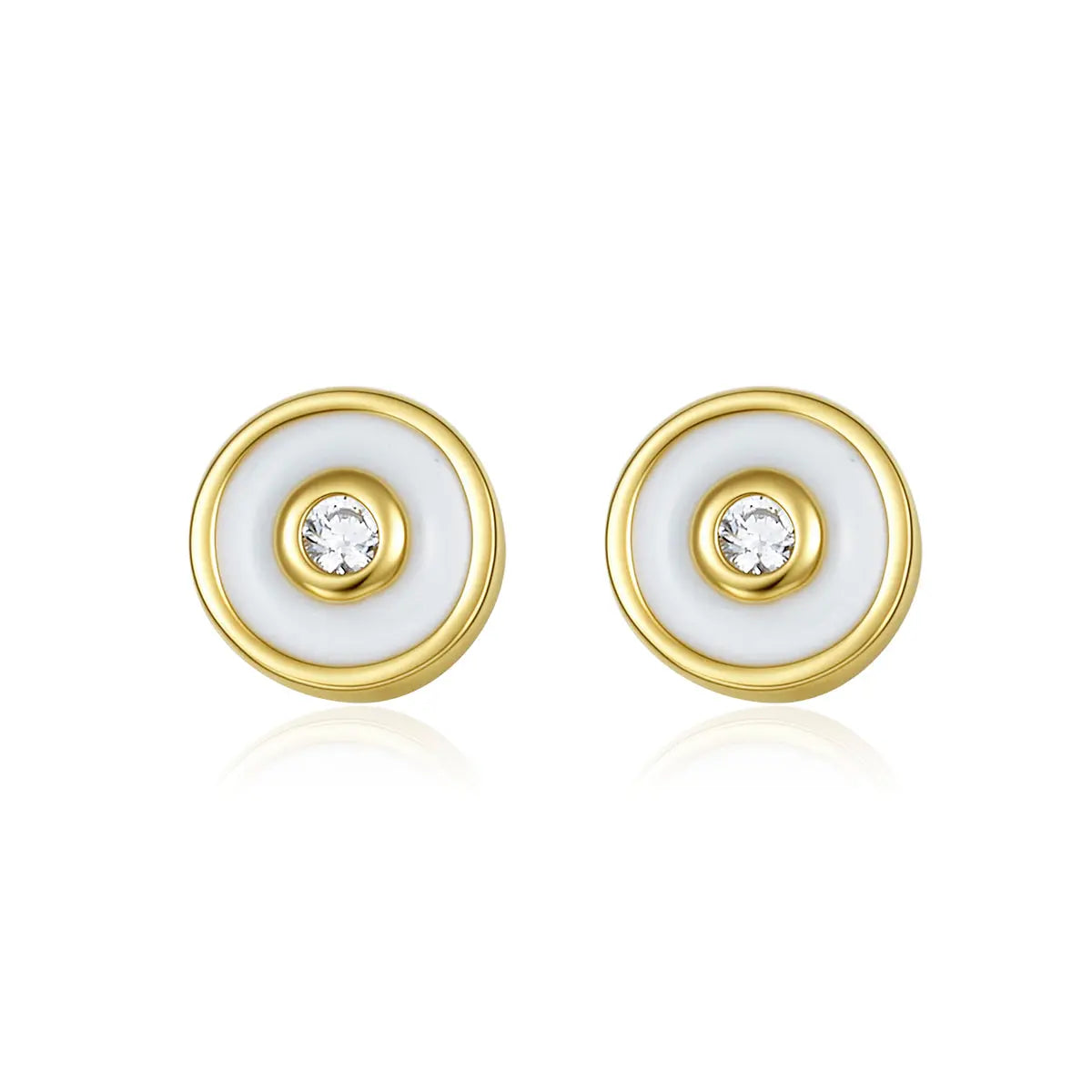 Petit Bubble Earrings in White