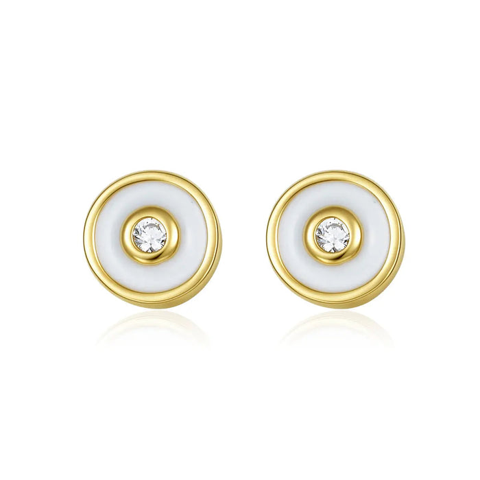Petit Bubble Earrings in White