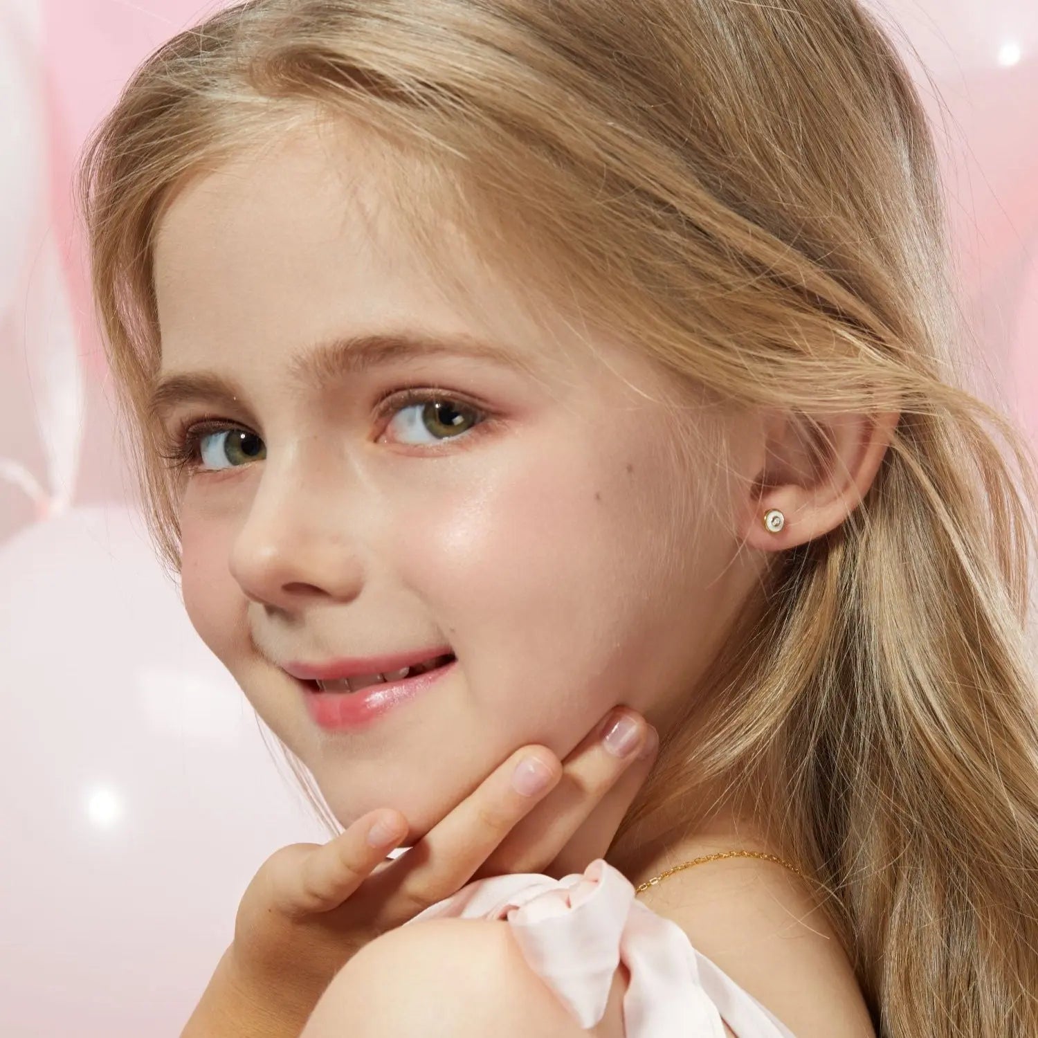 Petit Bubble Earrings in White